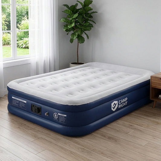 Comfort Pro - Double Camping Air Bed with Built-In Electric Pump
