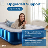 Double Air Bed with Built-In Electric Pump – Camp Right Comfort Pro, Inflatable Camping Mattress