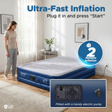 Double Air Bed with Built-In Electric Pump – Camp Right Comfort Pro, Inflatable Camping Mattress