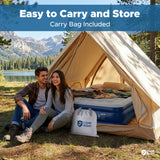 Double Air Bed with Built-In Electric Pump – Camp Right Comfort Pro, Inflatable Camping Mattress