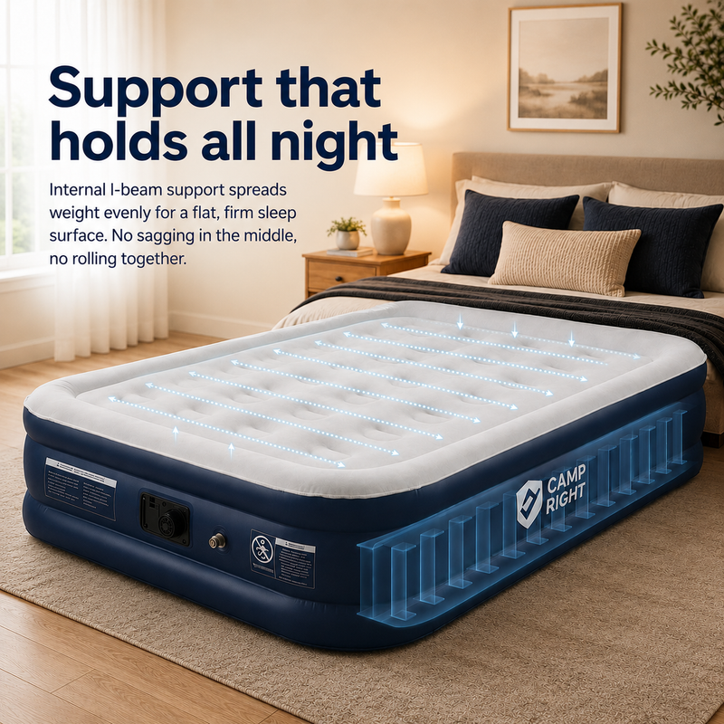 Support that holds all night